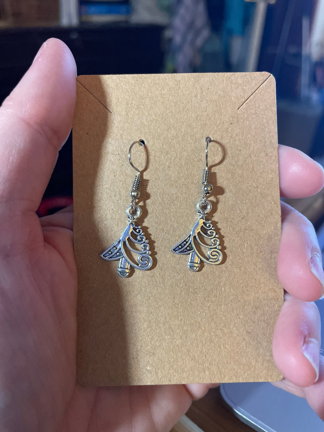 Christmas tree earrings