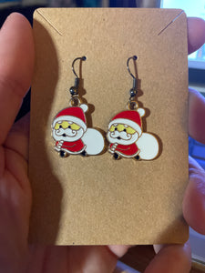 Santa earrings