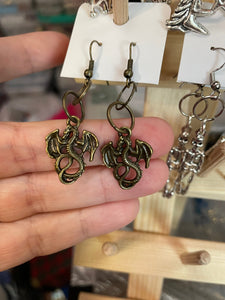 dragon earrings