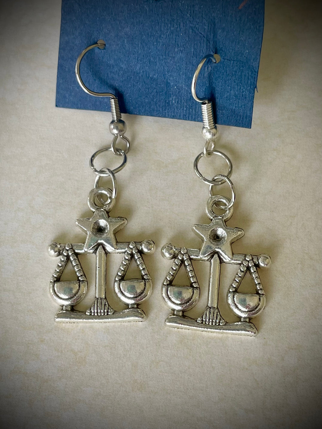 silver zodiac earrings