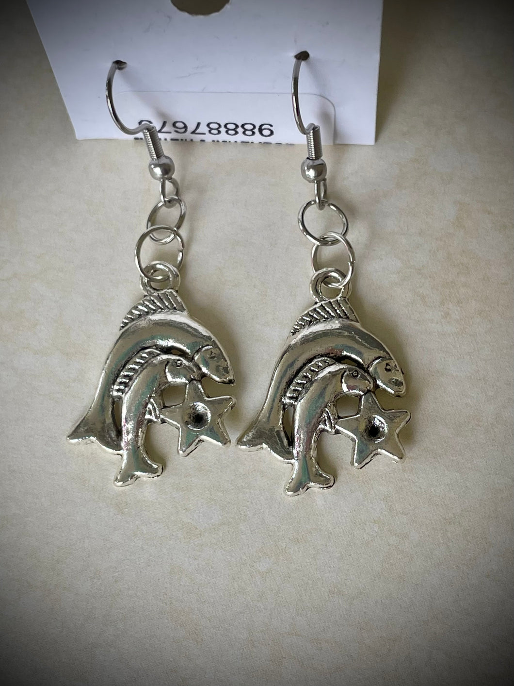 silver zodiac earrings