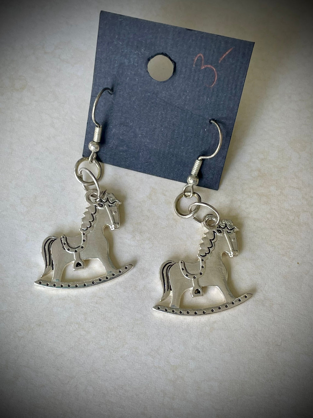 rocking horse earrings