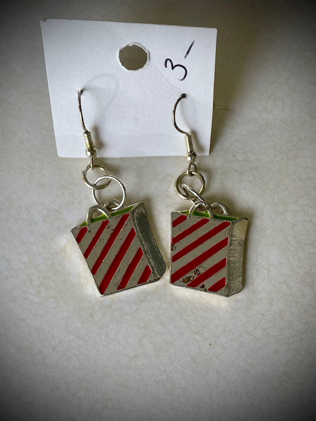 gift bag earrings