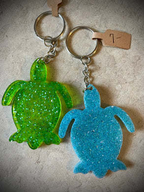 Turtle - Resin keychain - large