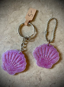 Shell - Resin keychain - small