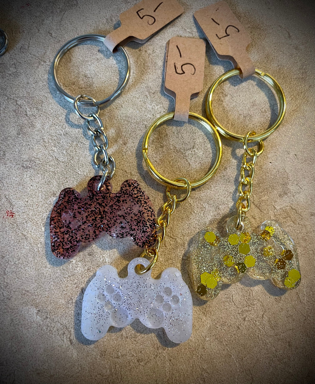 Video Game Controller 2 -Resin keychain, small