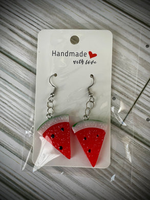 Watermelon earrings