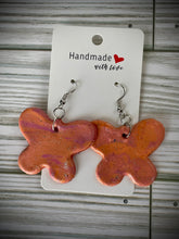 Load image into Gallery viewer, Butterfly earrings - clay