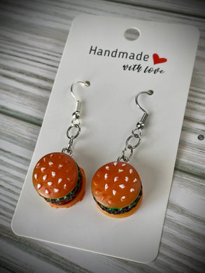 Hamburger earrings